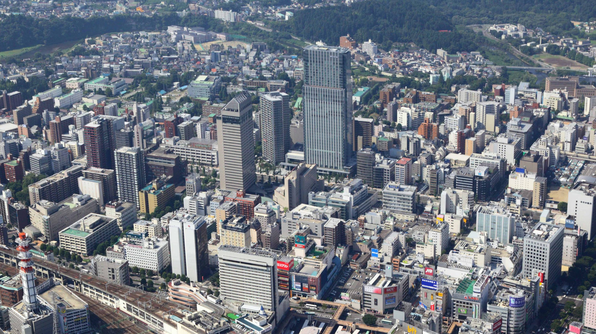 仙台トラストタワー、仙台トラストシティの写真、高層ビル