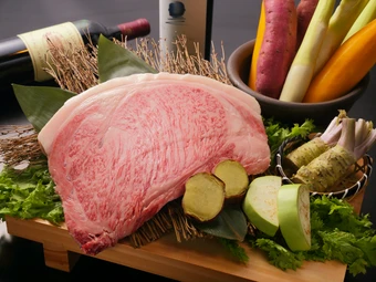 仙台にある鉄板松坂屋の牛肉の写真