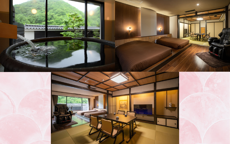鷹泉閣岩松旅館の客室の写真