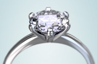 婚約指輪のデザイン「ソリティア」の写真