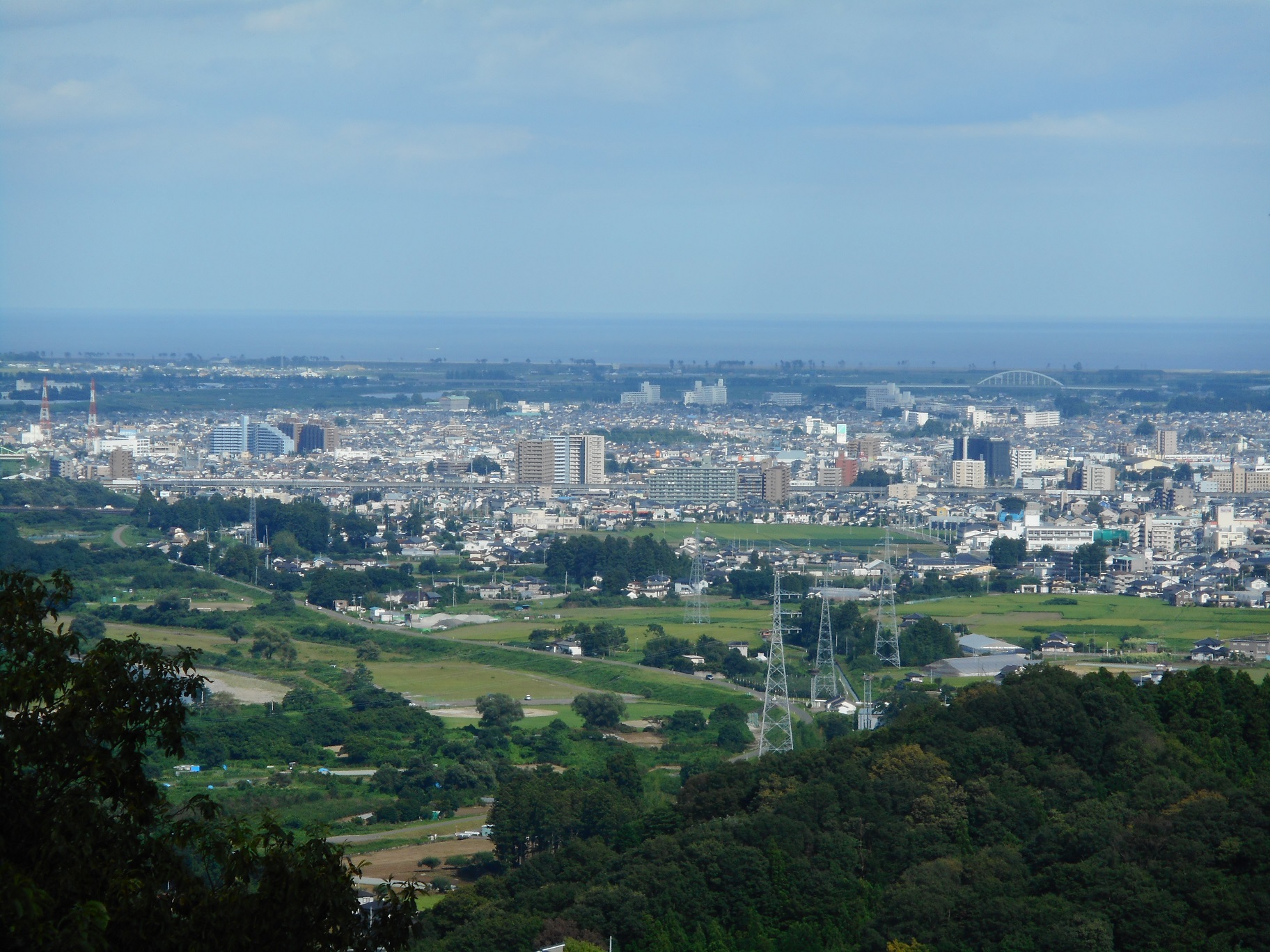 名取市の海の見える丘公園の写真