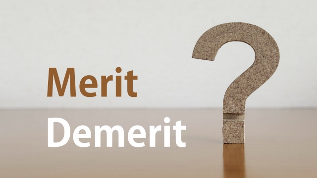 メリットとデメリットの写真